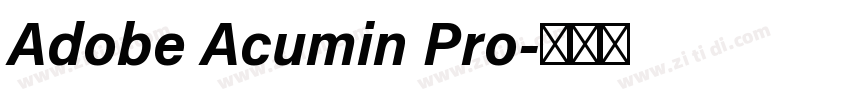 Adobe Acumin Pro字体转换